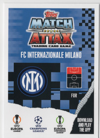 2023-24 Topps Match Attax UEFA Club Competitions Crystal #342 Lautaro Martinez CAPT