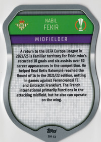 2022-23 Topps Match Attax UEFA Club Competitions Pro Elite #SH13 Nabil Fekir
