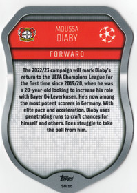 2022-23 Topps Match Attax UEFA Club Competitions Pro Elite #SH10 Moussa Diaby