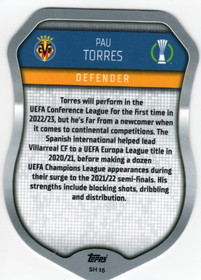2022-23 Topps Match Attax UEFA Club Competitions Pro Elite #SH15 Pau Torres