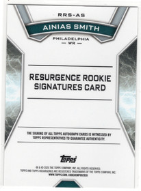 2024 Topps Resurgence Resurgence Rookie Signatures #RRSAS Ainias Smith AU