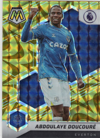 2021-22 Panini Mosaic Premier League Mosaic Reactive Gold #161 Abdoulaye Doucoure