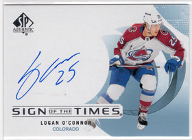 2024-25 SP Authentic Sign of the Times #SOTTLO Logan O'Connor AU