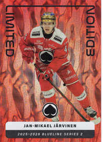  2025-26 Blueline Finland Limited Edition Red #LE16 Jan-Mikael Järvinen