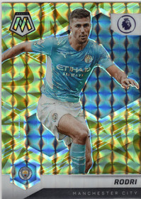 2021-22 Panini Mosaic Premier League Mosaic Reactive Gold #19 Rodri