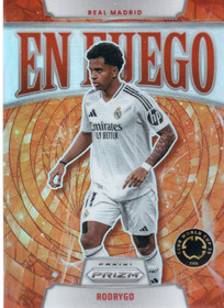 2025 Panini Prizm FIFA Club World Cup En Fuego Silver Prizms #24 Rodrygo