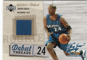 2005-06 Upper Deck Rookie Debut Debut Threads #DTJH Jarvis Hayes MEM