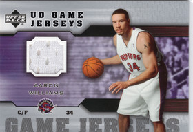 2005-06 Upper Deck UD Game Jerseys #GJAW Aaron Williams MEM