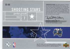 2003-04 Upper Deck Shooting Stars Jerseys #SSGG Gordan Giricek MEM
