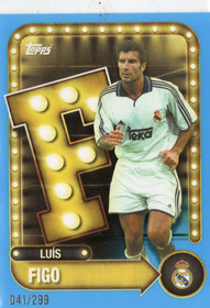 2025-26 Topps Real Madrid Collector Tin Parallel /299 #24 Luis Figo SN299