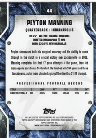 2024 Topps Resurgence Blue & Orange Spark #44 Peyton Manning