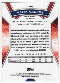 2024 Topps Resurgence Blue & Orange Spark #170 Malik Nabers