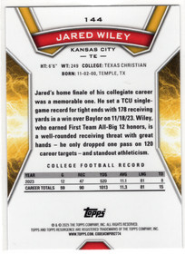 2024 Topps Resurgence Blue & Orange Spark #144 Jared Wiley