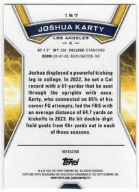 2024 Topps Resurgence Refractor #157 Joshua Karty