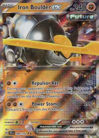Pokemon Iron Boulder ex 099/162 Temporal Forces Double Rare