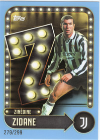 2025-26 Topps Juventus Collector Tin Parallel /299 #22 Zinedine Zidane SN299