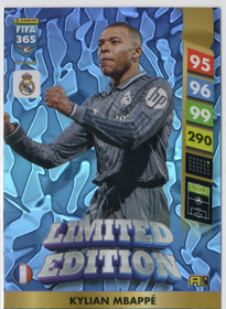 2025 Panini Adrenalyn XL FIFA 365 Upgrade Limited Edition #NNO Kylian Mbappe
