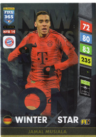 2025 Panini Adrenalyn XL FIFA 365 Upgrade New Year's Revolution #NYR14 Jamal Musiala WS