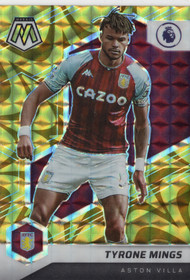 2021-22 Panini Mosaic Premier League Mosaic Reactive Gold #130 Tyrone Mings