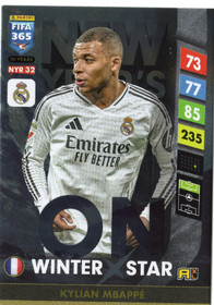2025 Panini Adrenalyn XL FIFA 365 Upgrade New Year's Revolution #NYR32 Kylian Mbappe WS