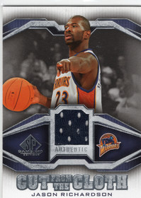 2007-08 SP Game Used Cut from the Cloth #CCJR Jason Richardson MEM