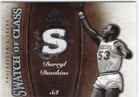 2007-08 SP Game Used Swatch of Class #SCDD Darryl Dawkins MEM