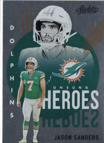 2021 Panini Absolute Unsung Heroes #UH11 Jason Sanders