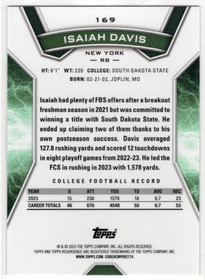 2024 Topps Resurgence Prism #169 Isaiah Davis