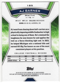 2024 Topps Resurgence Prism #185 AJ Barner