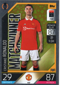 2022-23 Topps Match Attax UEFA Club Competitions #117 Cristiano Ronaldo MW