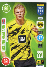 2021 Panini Adrenalyn XL FIFA 365 #211 Erling Haaland