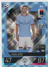2022-23 Topps Match Attax UEFA Club Competitions Crystal #27 Erling Haaland