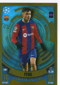 2023-24 Topps Match Attax UEFA Club Competitions Limited Edition #LE11 Pedri