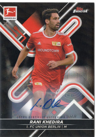 2021-22 Finest Bundesliga Autographs Black Wave Refractor #21 Rani Khedira AU, SN150