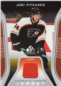 2006-07 SP Game Used Authentic Fabrics #AFJP Joni Pitkanen MEM