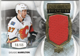 2015-16 Upper Deck Premier Premier Swatches #PSDH Dougie Hamilton MEM, SN65