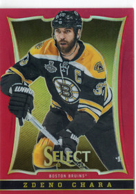 2013-14 Panini Select Prizms Red Toronto Fall Expo #23 Zdeno Chara SN35