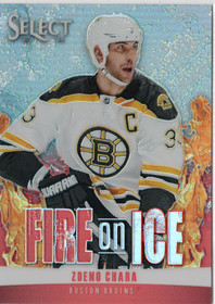 2013-14 Panini Select Fire on Ice Stars Prizms #FS5 Zdeno Chara SN25