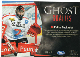 2009-10 Cardset Ghost Goalies #GG2 Pekka Tuokkola