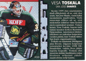 1999-00 Cardset Par Avion #10 Vesa Toskala