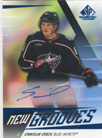2023-24 SP Game Used New Grooves Auto #NG11 Stanislav Svozil AU