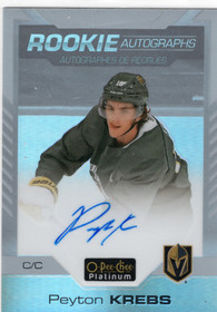 2020-21 O-Pee-Chee Platinum Rookie Autographs Rainbow #RPK Peyton Krebs AU