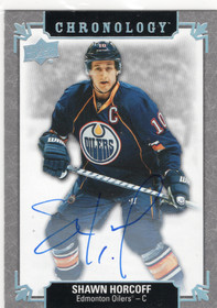 2019-20 Upper Deck Chronology Franchise History Autographs #FHEDSH Shawn Horcoff AU