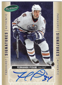 2005-06 Parkhurst Authentic Signatures #FP Fernando Pisani AU