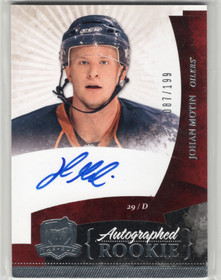 2010-11 Upper Deck The Cup #96 Johan Motin AU, RC, SN199, EXCH