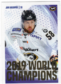 2019-20 Cardset 2019 World Champions #10 Jani Hakanpää SN299