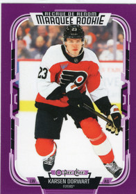 2025-26 O-Pee-Chee Purple Border #554 Karsen Dorwart /49