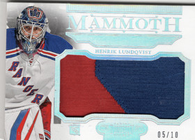 2013-14 Panini Dominion Mammoth Jerseys Patch #MHL Henrik Lundqvist /10