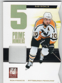 2011-12 Panini Elite Prime Number Jerseys #5 Ron Francis /549
