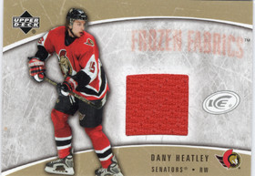 2005-06 Upper Deck Ice Frozen Fabrics #FFDH Dany Heatley